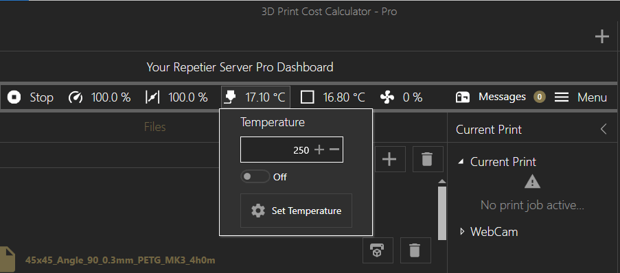 Steuerpanel